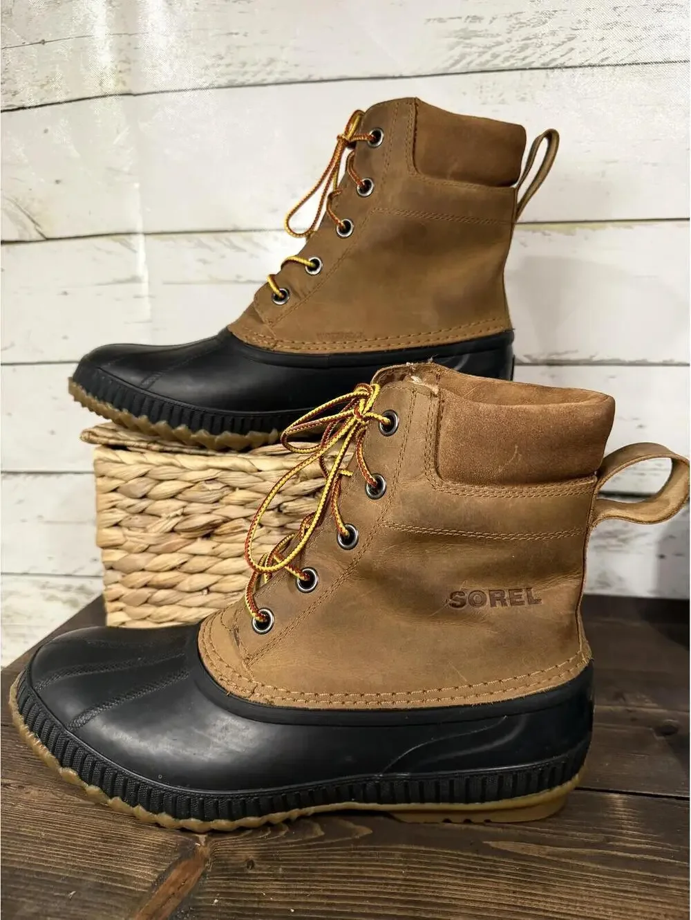 Sorel Cheyanne Lace Waterproof Men's Boots Brown Size 12